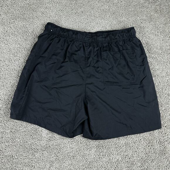 Nike Club Shorts Mens Large Woven Flow Shorts Lined Drawstring Black White - Picture 11 of 12